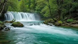 Peaceful Nature Stream | River Sound Ambience to Sleep, Study, and Feel Better