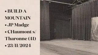 BUILD A MOUNTAIN - Jean-Pierre Madge (CH)