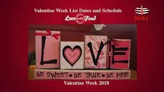 Valentine Day || Valentine Week Chart || Valentine Week 2018 || Valentine Month 2018 February