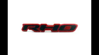 Grill badge RHO