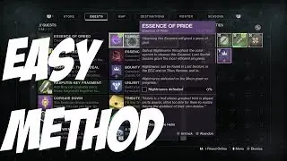 Destiny 2: Essence Of Pride Quest! Easy Nightmares! How to Get DreamBane Hood in Destiny 2!!