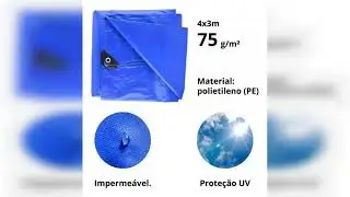 Review: Lona Caminh&atilde;o Azul 75grs P/m2 3x4 Cobrir Carga Starfer