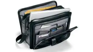 Samsonite Leather Expandable Briefcase