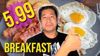 $5.99 BREAKFAST On The LAS VEGAS STRIP !! Inflation Cheap Eats