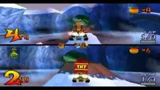 [ePSXe] Crash Team Racing - Crash Cup (Split Screen) (Hard)