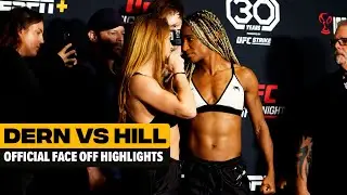 DERN VS HILL OFFICIAL FACE OFF HIGHLIGHTS (UFC FIGHT NIGHT)