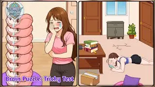 Brain Puzzle Tricky Test Level 4: Help The Girl Pass The Challenge !Gameplay Solution