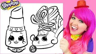 How To Color Shopkins (Lippy Lips & Sneaky Wedge) | Crayons