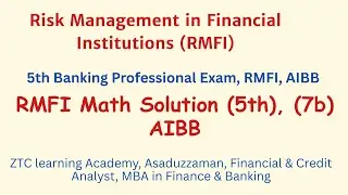 Risk Management Math Solution | 5th RMFI AIBB math solution #rmfimath
