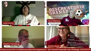 Osservatorio Granata ha raccontato LIVE la partita TORINO Roma di Coppa Italia ecco alcuni frammenti