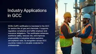 IECEx CoPC Competence Certification extrainings