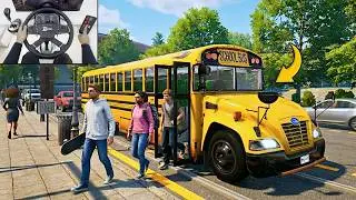 Ultimate School Bus Driving Experience - Bus Simulator 21 | Steering Wheel Gameplay