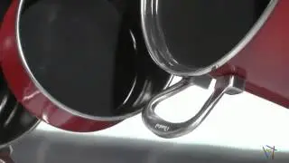 Chantal Copper Fusion 7 Piece Cookware Set Red - Product Review Video