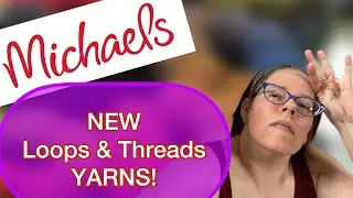 NEW Yarns @ Michael&rsquo;s! #newyarn #yarnshopping #michaelsfinds #yarnlover loops and threads #yarn