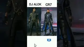FREE FIRE CHARACTER DJ ALOK VS CR7 #shortsh