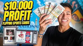$10,000 PROFIT Challenge: Flipping Sports Cards at The National Card Show 2025