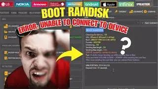 BOOT RAMDISK ERROR SOLUTION (ERROR : Unable to connect to device) by Unlock Tool
