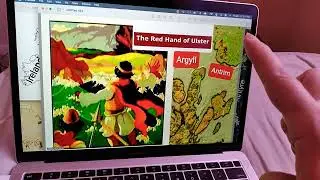 The Red Hand of Ulster illuminated