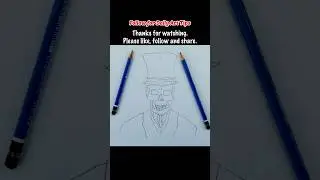 Trying to Draw with BOTH Hands! Please subscribe! #shorts #howtodraw #skull #tutorial