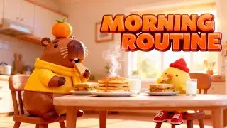 Good Morning Routine Story ☀️ Healthy Habits for Kids | Get Ready with Mochi & Piyo
