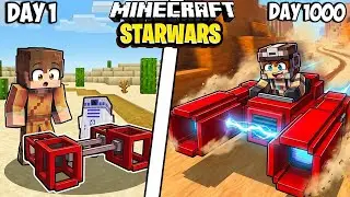I Survived 1000 Days as a JEDI in Minecraft
