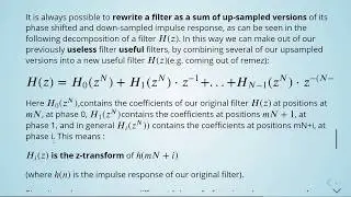 ADSP - 08 Noble Identities, Filters - 11 Polyphase Decomposition