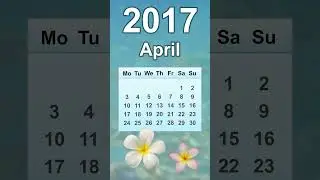 April 2017 Calendar