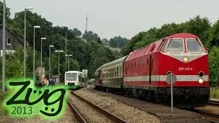 Mit dem U-Boot (BR 229) und DR-Wagen durchs Sormitztal | Sonderzug | Kurzvideo | Zug2013
