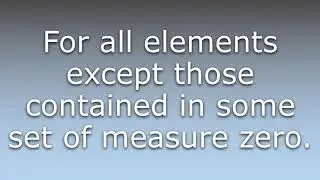 What does Almost everywhere mean?