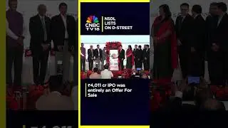 NSDL Lists At 10% Premium On D-Street | IPO Listing | New Listing | N18S | CNBC TV18