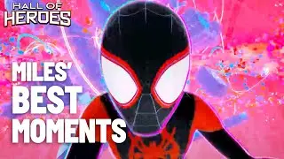 Miles Morales' Best Moments! | Spider Man Into & Across The Spider Verse  | Hall Of Heroes
