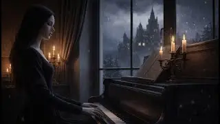 Gothic Piano Meditation 🕯️ Quiet Night at the Castle Window