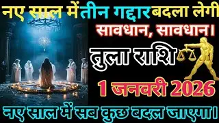 तुला राशि वाले दिनांक 1 जनवरी 2026 दोस्तों नए साल में तीन गद्दार बदला लेगी सावधान जरूर देखें.