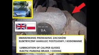 #Smarowanie #prowadnic #hamulcowych #tyl #Audi #A6 C7 #Lubrication #of #the #rear #brake #guides