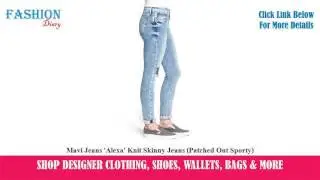 ★★★ Mavi Jeans 'Alexa' Knit Skinny Jeans (Patched Out Sporty) ★★★