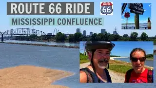 Scenic Mississippi Confluence Bike Trail! | Chain Of Rocks Route 66 Bike Trip | Lock & Dam