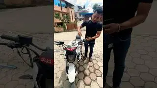 WINGS MIRROR INSTALLATION #automobile #omsticker #bikeaccessories #bikecustomization