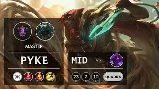 Pyke Mid vs Malzahar - KR Master Patch 9.6