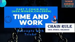 Time and Work (English) Part 7- Chain Rule (Men,Women,Children)