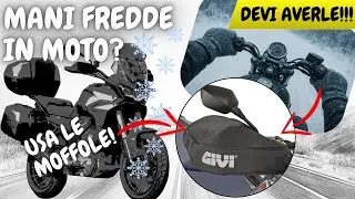 MANI CALDE in MOTO d&rsquo;INVERNO! MOFFOLE Givi TM421 funzionano davvero? ❄️🏍