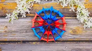 Красивое украшение для дома | Простые бумажные 3D рождественские снежинки | 2026