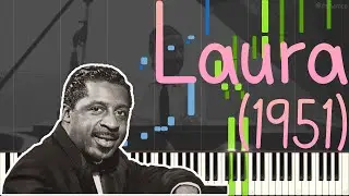 Erroll Garner - Laura 1951 (Jazz Piano Ballad Synthesia + Double Bass) by @MidiTools