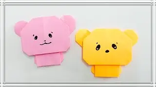 Origami Bear | How to make a paper bear | Origami Animals | Origami tutorial