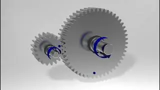 Animation Stirnradgetriebe