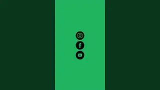 Instagram, Facebook & Youtube logo green screen  #humloart