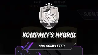 KOMPANY&rsquo;S HYBRID! Vincent Kompany SBC MADFUT 21 OBJECTIVES [11/11]