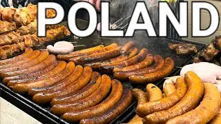 🇵🇱 POLISH STREET FOOD, KRAKOW POLAND WALKING TOUR, 4K HDR