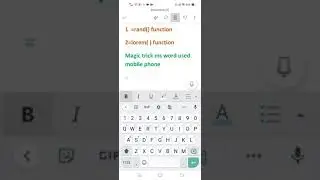 #ssscimsword #shorts how to use rand, lorem function ms word used mobile phone