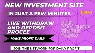 New Task Completing Project || Get profit Daily | 15 USDT Bonus