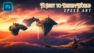 I Created a Dreamy Floating Island in Photoshop! Photo Manipulation (Speed Art)